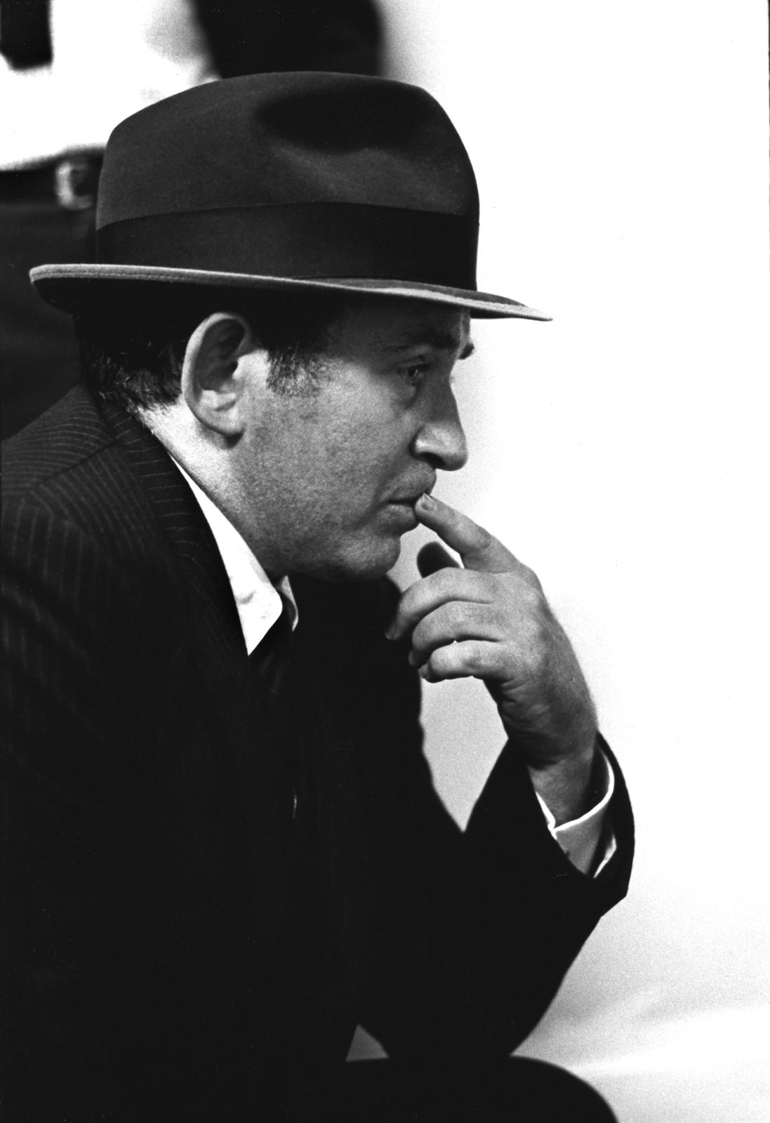 Norman Mailer on set of Beyond The Law, NYC 1967 ©Daniel Kramer.