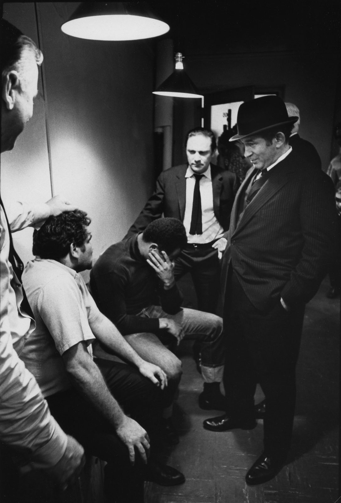 Norman Mailer on set of Beyond The Law, NYC 1967 ©Daniel Kramer.