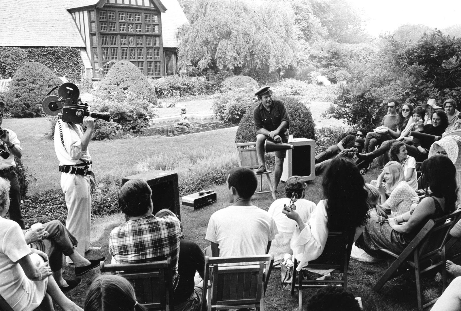 Norman Mailer on set of Maidstone, 1968 ©Daniel Kramer.