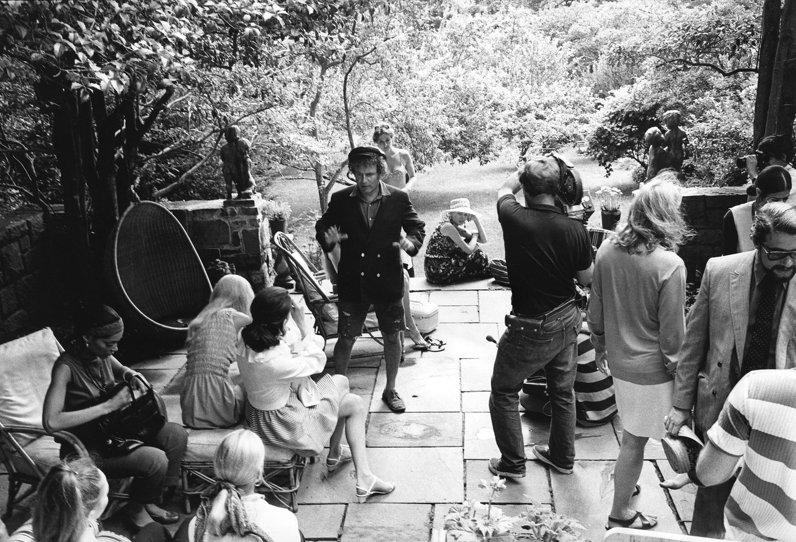 Norman Mailer directing scene on set of Maidstone, Long Island, 1968 ©Daniel Kramer.