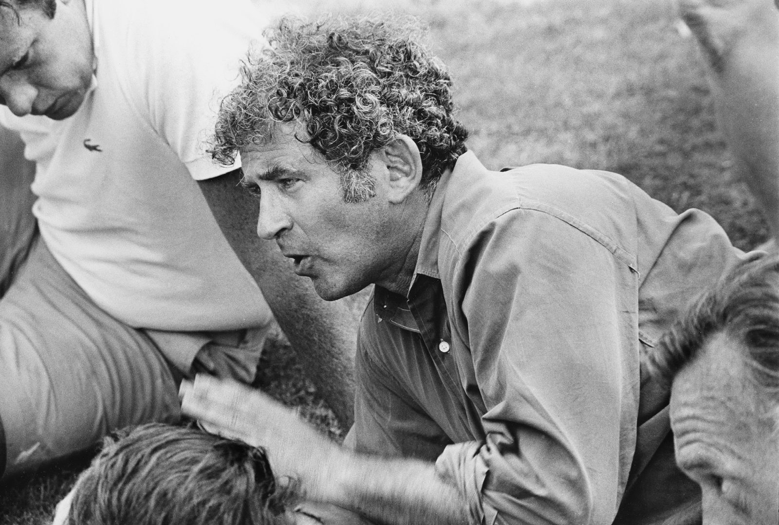 Norman Mailer on set of Maidstone, Long Island, 1968 ©Daniel Kramer.