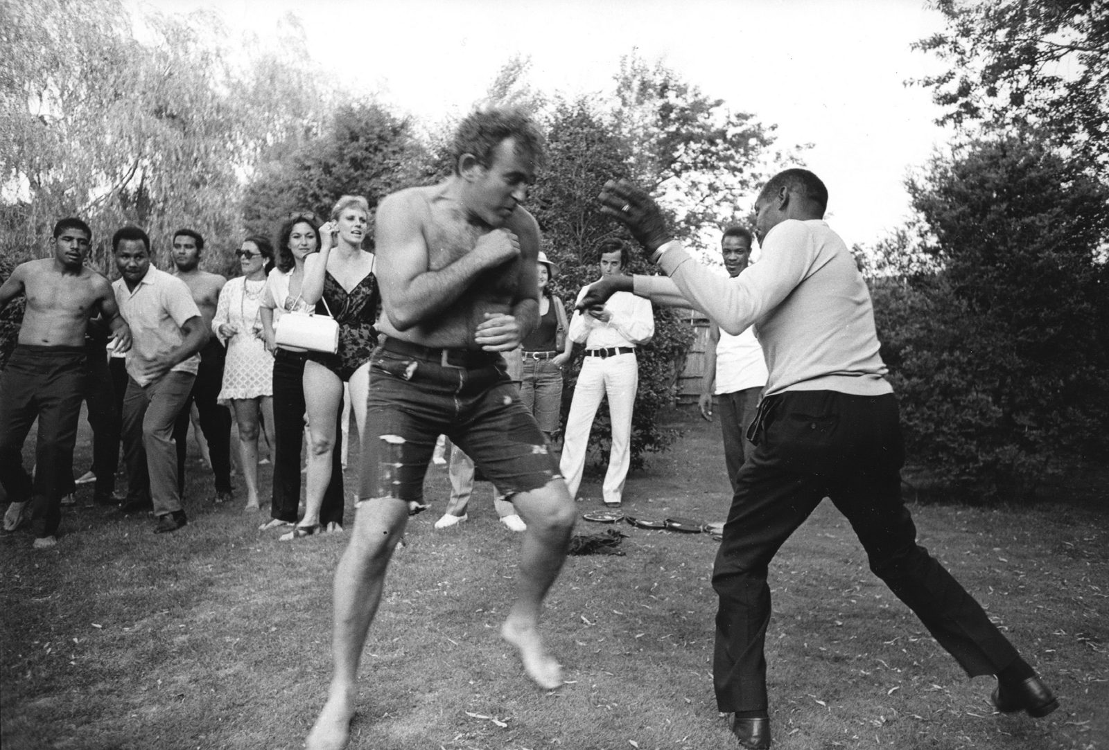 Norman Mailer on set of Maidstone, Long Island NY 1968 ©Daniel Kramer.