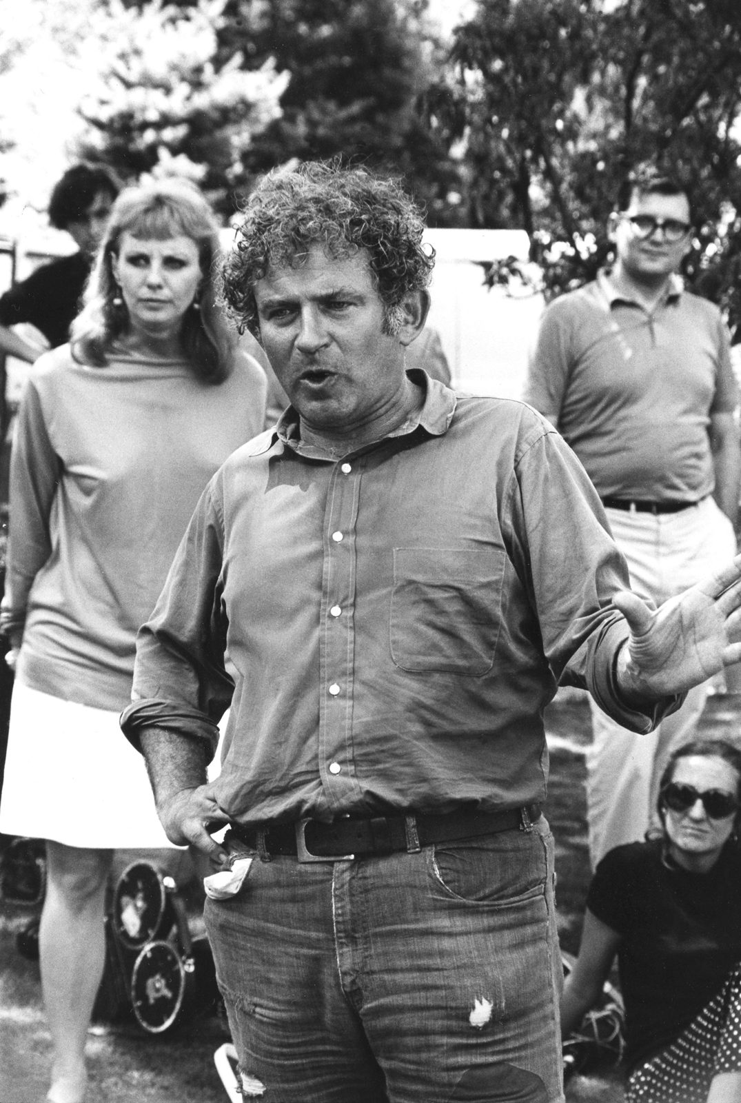 Norman Mailer on set of Maidstone, Long Island, 1968 ©Daniel Kramer.