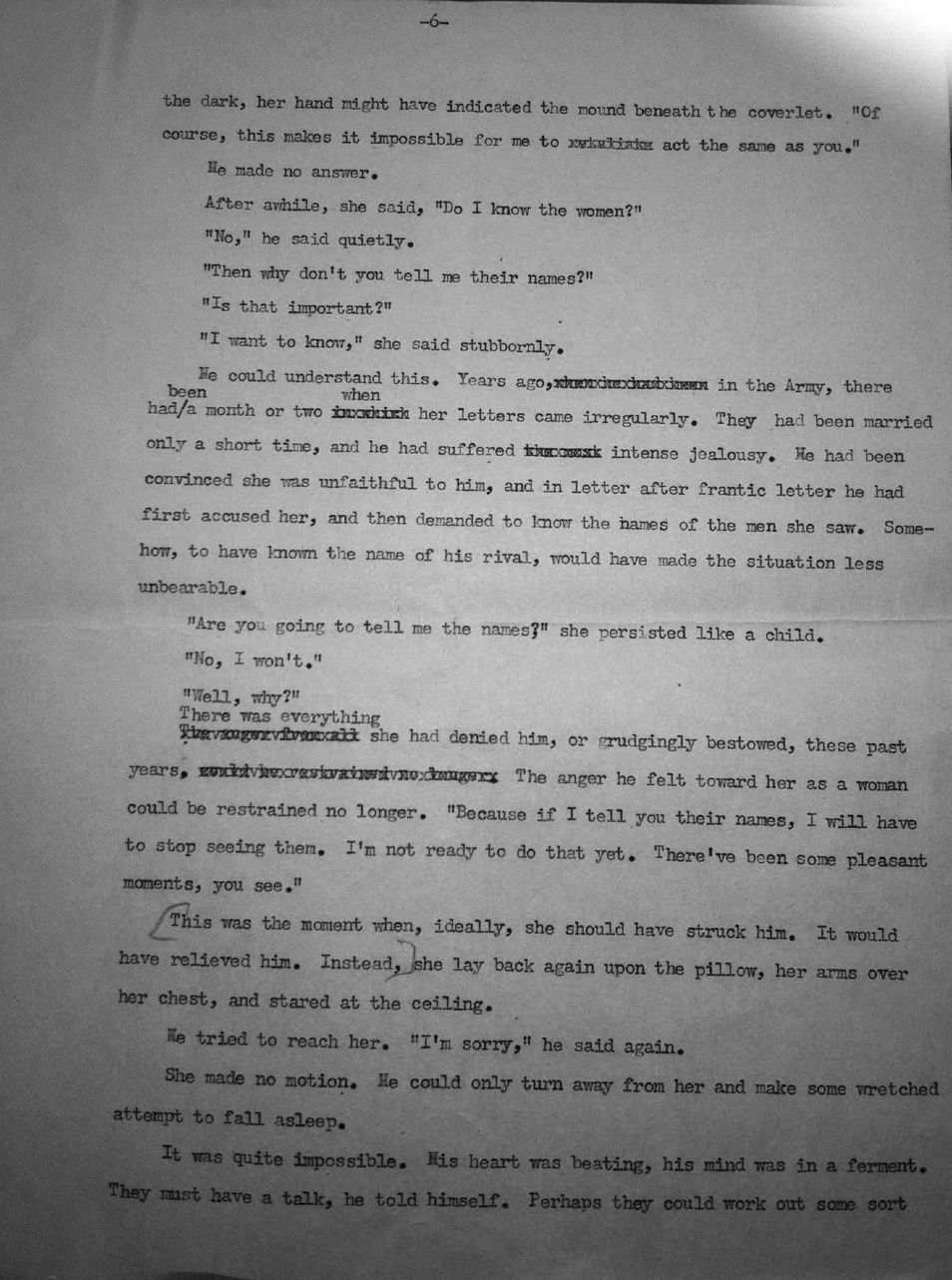 Page 6 of the typescript of “The Blood of the Blunt”