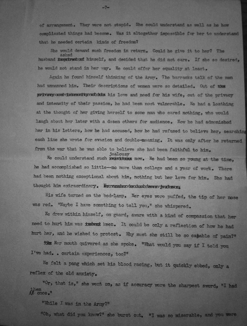Page 7 of the typescript of “The Blood of the Blunt”