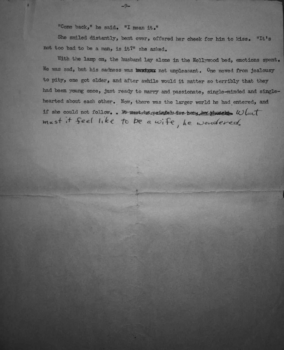 Page 9 of the typescript of “The Blood of the Blunt”