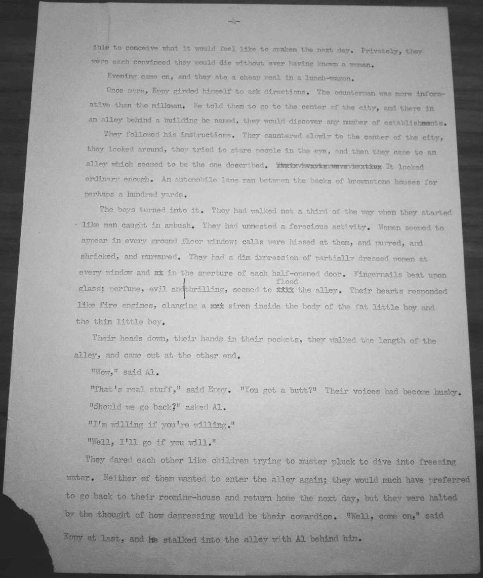 Page 4 of the typescript of “Love-Buds”