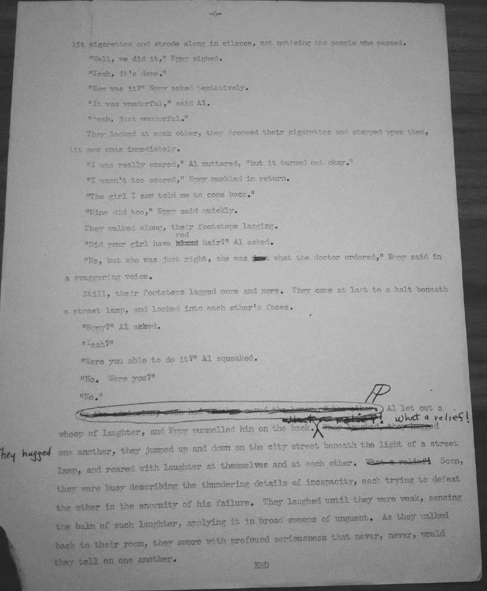 Page 6 of the typescript of “Love-Buds”