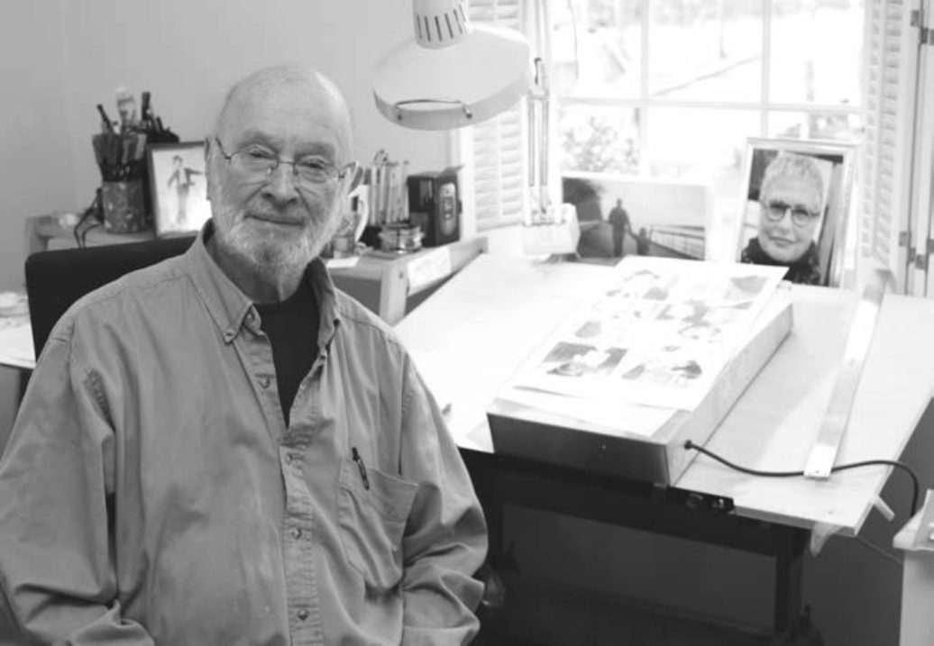 Jules Feiffer at work.