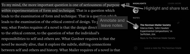 Figure 3: Medium has excellent ways to annotate, leave notes, and have conversations, right within articles.