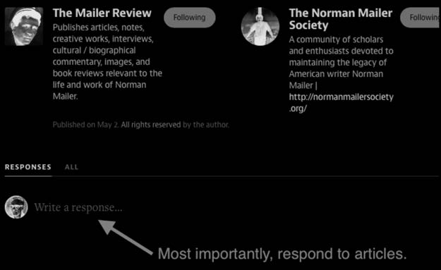 Figure 4: Responses become their own posts.