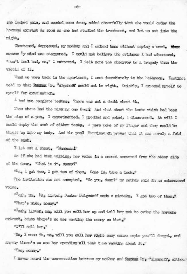 Page 7 of the typescript of “Dr. Bulganoff and the Solitary Teste”