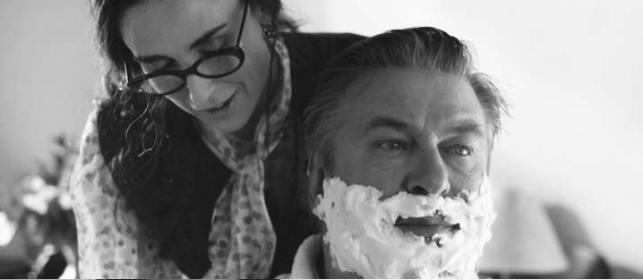 Blindness and Insight: Suzanne Dutchman (Demi Moore) shaving Bill Oakland (Alec Baldwin) in Blind.