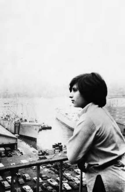 Me on the terrace of the Brooklyn Heights apartment, 1963