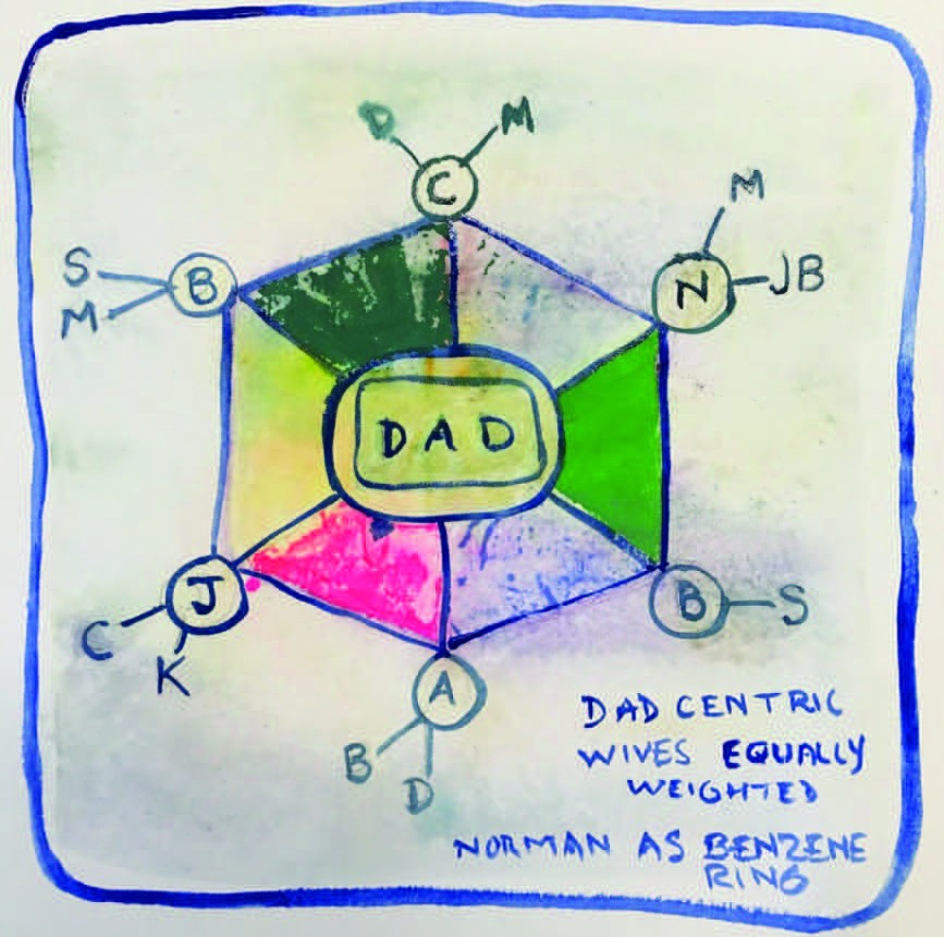 Figure 5: Dad & Siblings Benzene Ring
